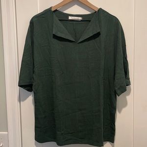 Green cotton shirt